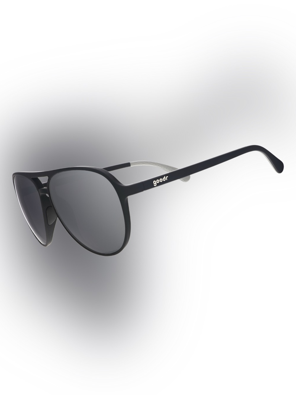 Goodr Mach G Black Polarized Aviator Sunglasses